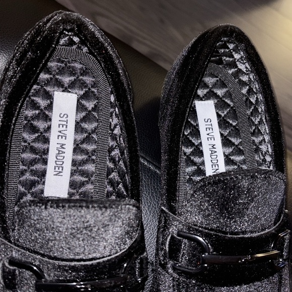 Steve Madden velvet upper men’s loafers Sz 8 - Picture 11 of 15